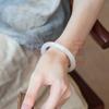 Pulseira de jade branco Hotan Waimeng de Xinjiang pulseira de jade branco suet pulseira feminina da moda fornecimento ao vivo