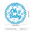 A nova linha de artigos de festa para chá de bebê com tema de cola da Amazon inclui pratos de papel, copos de papel, guardanapos de papel, faixas e bandeirinhas.