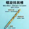 Juego de 13 Piezas de Brocas Helicoidales de Acero de Alta Velocidad Recubiertas de Titanio con Vástago Redondo, Juego de 13 Piezas de Brocas Helicoidales para Perforar Madera y Plástico