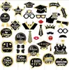 Decoración para Fiesta de Temporada de Graduación Universitaria 2027 Accesorios para Fotos Ceremonia de Graduación Decoración de Ambiente de Feliz Graduación Máscaras