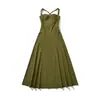 Ropa Europea y Americana Transfronteriza para Mujer AliExpress Venta Caliente Moda Francesa Retro Simple Ajustado Vestido de Temperamento Vestido de Noche