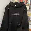 Moletom com Capuz Masculino Primavera e Outono Retro Americano Design Pesado Nicho Bonito Solto Casual Jaqueta com Capuz