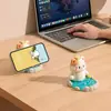 Enfeites Criativos de Gato de Desenho Animado para Celular ou Decoração de Mesa de Escritório Presentes Fofos e Práticos para Meninas