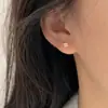Versión Coreana de Pendientes Geométricos de Línea S925 Plata de Ley Chiheng para Mujer, Modernos, Simples, Frescos, Exquisitos y Compactos