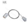Ensamblaje de Abrazadera de Suspensión de Aluminio Cable Ajustable Colgante Galería de Fotos Pantalla Código de Colgante Placa Acrílica Clavo para Cartelera