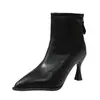 Botas de moda de tacón alto estilizadas con punta fina, nueva colección otoño 2026, tacones de aguja, transfronterizo, talla grande, estilo europeo y americano, botas Martin para mujer, disponibles en Wish