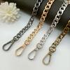 Bolso de cadena con correa para el hombro, cadena de aluminio, accesorios para bolsos de cadena DIY, cadena plana para bolso, cadena para bolso de hombro, cadena de hardware
