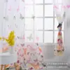 Cortina de Pantalla para Ventana con Estampado de Mariposa Grande, Transmiten Luz pero No Permiten Ver a Través, Cortinas y Cortinas de Puerta, Productos Terminados en Stock al por Mayor
