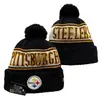 2026 Nuevo Gorro de Punto con Pompón de Color Mixto al por Mayor, Gorro de Lana de Equipo de Rugby, Jacquard de Doble Cara, Estilo Retro Artístico