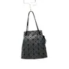 Bolso Original de Por Vida para Mujer Bolso Cubo con Cordón Geométrico Bolso Rombo Bolso de Hombro a la Moda para Mujer