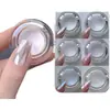 Nuevo arte de uñas polvo de luna rojo popular brillo aurora joyería para uñas plata súper brillante polvo de espejo mágico venta al por mayor transfronteriza
