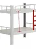 Nueva Escalera para Litera de Dormitorio Modelo Nuevo, Escalera Colgante para Dormitorio, Escalera de Escalada para Cama con Estructura de Hierro Galvanizado, Escalera con Reposapiés Metálico para Literas