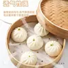 Papel de Steamer Desechable Antiadherente Grado Alimenticio para Uso Doméstico Verde, Tela de Papel de Aceite de Silicona para Steamer de Dumplings y Panecillos