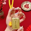 Llavero del Año del Caballo de Oro con un Toque de Alta Gama, Colgante de Oro Puro, Símbolo Auspicioso, Colgante para Bolso, Regalo de Año Nuevo
