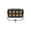 Nuevo Foco para Motocicleta con 8 Ojos, Ventilador, Faro LED de Doble Color, Luz Alta y Baja, Súper Brillante, Doble Fila, Alta Potencia