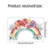 Comercio Exterior Acuarela Flores Arcoíris Dormitorio Decoración del Hogar Pegatinas de Pared Electrostáticas Mayoreo Hy-J011 Láser Uv