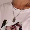 Colar Dança Didi Masculino e Feminino Tendência ins Pingente Hip-hop Personalizado Versátil Corrente de Lã Marca Tendência de Rua Acessórios de Corrente Simples