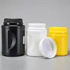 Contenedor de Plástico Personalizado de Boca Ancha para Polvo, Frasco Blanco de Sal Explosiva de 500 ml, Contenedor de Plástico de Boca Grande de 2000 ml