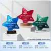 Troféu de Cristal Personalizado, de Alto Padrão e Elegante, para Competições de Campeonato, Premiações Infantis, Design Criativo Inovador, Personalização de Medalha de Honra