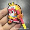Muestra en Stock Transfronteriza Más Vendida Accesorios para Ropa, Etiquetas de Plástico de Dibujos Animados de Goku para Niños, Sellos de Goma, Molinillo de Viento