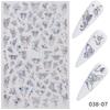 Adesivos Finos de Borboleta para Unhas Venda Quente Transfronteiriça Borboleta Borboleta Dourada e Prateada Hot Stamping Laser Adesivo Autoadesivo Decalques para Decoração de Unhas