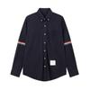 Camisa TB JL Doble Brazalete Tejido con Cuentas Tejido de Panal Nueva Marca de Moda Camisa tb Casual Mismo Estilo para Hombres y Mujeres