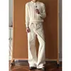 Old Money New Rich Suéter de Punto Trenzado con Cuello Polo Henley Rayas Grises Hombro Normal para Hombre Camiseta de Punto de Manga Larga Suéter Base
