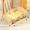 Sofá-cama de gatinho famoso na internet, cama de princesa para pet, ninho de gato fofo estilo Lolita, cama para cachorro pequeno, adorável