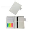 Venta al por mayor del fabricante Color opcional Portalápices de PU para negocios Bloc de notas de bolsillo portátil con notas adhesivas Bloc de notas con logotipo impreso