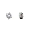 Acessórios de Joias Artesanais DIY Moda Cor de Floco de Neve Cristal Zircônia Contas Brincos Pulseira Pingente