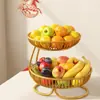 Bandeja de Frutas Modelo 2026 para Mesa de Centro de Sala de Estar, Cesta de Armazenamento Multicamadas para Lanches, Suporte de Armazenamento de Cesta de Frutas