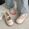 Zapatos nuevos de mujer chinos planos de perlas zapatos Mary Jane zapatos Lefu con falda zapatos de hada de viento nocturno zapatos pequeños de cuero suaves