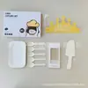 Caixa de presente com conjunto de louças de aniversário, conjunto de cinco peças, pratos de papel para padarias e confeitarias, combinação de talheres e pratos descartáveis
