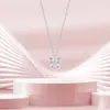 Colar S999 Prata Pura Coração com Laço de Zircônia para Mulheres, Corrente de Clavícula Fresca e Doce, Joia Exquisita Versátil de Luxo Leve