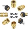 Adaptador de conector de cobre para lavadora de alta presión M22 a conector de cobre de extensión de manguera de conector rápido de 3/8 de pulgada