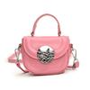 Bolso Redondo con Hombro de Diseño de Nicho Infantil, Bolso de Moda de Alta Gama para Niñas, Nuevo Bolso Cruzado de Hombro Único 2025 para Niñas