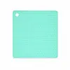 Tapete isolante térmico de silicone em formato de favo de mel quadrado, tapete anti-queimadura para panelas de cozinha, tapete de mesa antiderrapante, porta-copos, modelo doméstico multicolorido