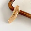 Broche de Metal Brilhante Longo Europeu e Americano Transfronteiriço, Moderno, Simples, Exagerado, Alfinete Versátil, Acessório de Estilo Minimalista de Nicho para Mulheres