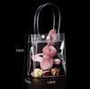Bolso Transparente PVC en stock Bolsa Flor de Copa Plástico Engrosado Impermeable Bolsas de Tienda de Conveniencia Famosas en Internet Logo Personalizado