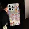Funda para Teléfono Móvil Transfronteriza Iphone17 Dopamina Colorida Floral 15Promax Anti-Caídas Cubierta Protectora Apple 16 para Niñas