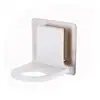 Dispensador de jabón de baño con prensa para botellas de desinfectante de manos para hotel, estante para baño con dibujo de alambre, estante para gel de ducha colgante de pared