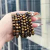 Cristal Fantasma Verde Círculo Único Design Original Alta Mercadoria Pulseira Joias com Contas Pulseira Turmalina Obsidiana Prateada Mulheres