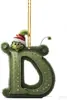 Decoraciones de Letras del Grinch de Amazon Decoraciones Navideñas Adornos para el Árbol de Navidad Decoraciones para Colgar en el Coche Dibujos Animados