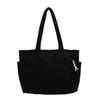 Invierno Nuevo Estilo Bolsa de Hombro de Forro Polar para Mujer Moderna a la Moda Color Sólido Bolsa Tote de Compras Casual Combinable Sencilla