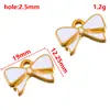 Colgante con Forma de Flor de Pez Mariposa de Acero Inoxidable, Goteo de Aceite Multicolor, Colgante para Collar Estilo DIY, Accesorios de Joyería