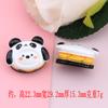 Nuevo panda tridimensional pastel comida juego hacer diy funda de teléfono móvil decoración agujero zapatos pinza para el pelo colgante bolsa de materiales