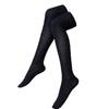 Medias Sexy Estilo Universitario Algodón Gruesas Rayas Blancas y Negras Medias de Tres Rayas por Encima de la Rodilla Medias Altas Blancas Calcetines de Estudiante