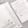 Bloc de notas transparente Deli, bloc de notas A4 para exámenes de estudiantes, bloc de notas grande transparente para caligrafía infantil