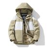 Inverno 2023 nova marca de moda marca de moda grafeno jaqueta acolchoada com capuz combinação de cores jaqueta acolchoada de algodão para casal aquecida jaqueta acolchoada de algodão com enchimento de plumas