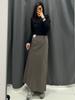 Vestido Largo Japonés de Mujer Soltera de Alta Elasticidad Dobladillo Abertura Lateral Verano 2024 Nuevo Falda de Aspecto Delgado Casual 468805